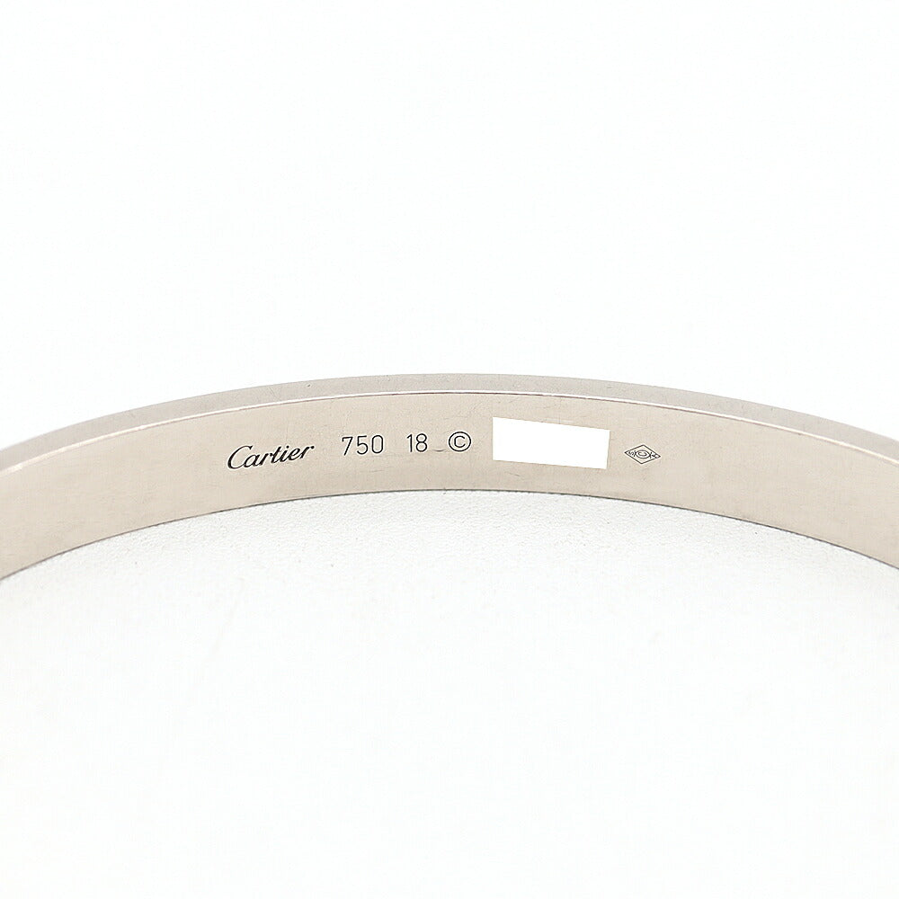 Cartier Love Bracelet B6035418 #18 K18WG White Gold Bracelet Men's Women's Unisex Unisex [Jewelry] [Used]