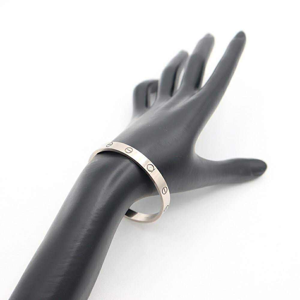 Cartier Love Bracelet B6035418 #18 K18WG White Gold Bracelet Men's Women's Unisex Unisex [Jewelry] [Used]