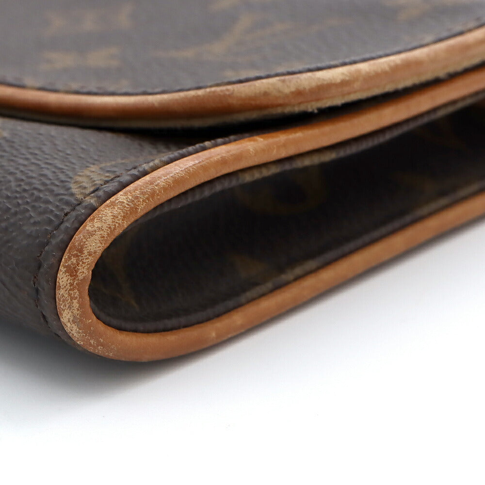 LOUIS VUITTON ルイヴィトン モノグラム ポシェット ツイン GM M51852 2WAY クラッチバッグ ミニバッグ ショルダーバッグ モノグラムキャンバス ブラウン レディース【バッグ】【中古】