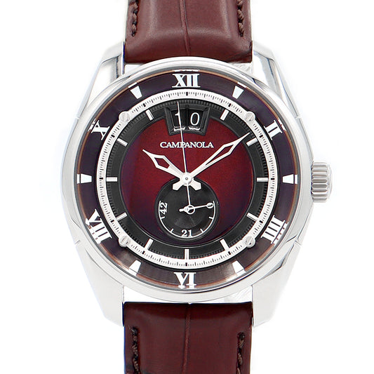 CITIZEN シチズン CAMPANOLA カンパノラ メカニカルコレクション 紅明 べにあけ Y513-T021794 NZ0000-07W 漆 赤茶 レッド ブラウン ボルドー SS ステンレス 純正ベルト 純正尾錠 メンズ 自動巻き【6ヶ月保証】【腕時計】【中古】