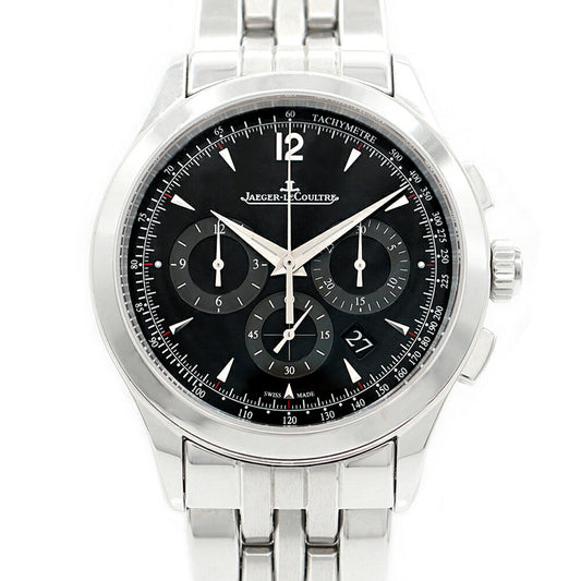 Internal point inspection JAEGER LECOULTRE Jaager Curt Master Croclonograph 174.8.C1 Q1538171 Date Black Black SS Stainless Men Automatic Wind [6 months warranty] [Watch] [Used]