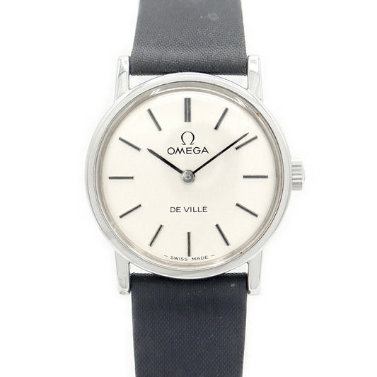 OMEGA DeVille 511.0532 Cal.625 17 stones Silver SS Stainless steel Genuine belt Genuine buckle Ladies Manual winding Antique Vintage DeVille [Watch] [Used]