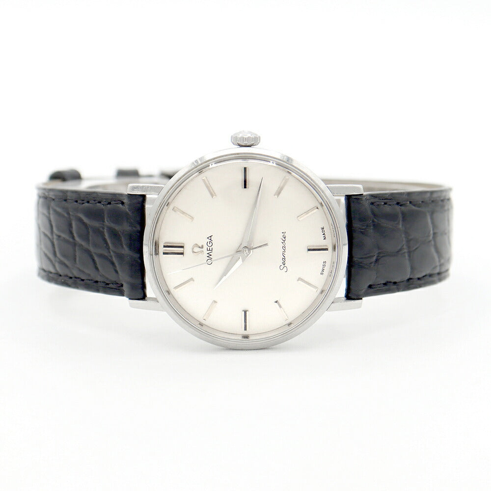 OMEGA オメガ シーマスター 34mm 14750 SC-61 Cal.600 17石 シルバー SS ステンレス 純正ベルト 純正尾錠 メンズ 手巻き アンティーク ヴィンテージ【腕時計】【中古】