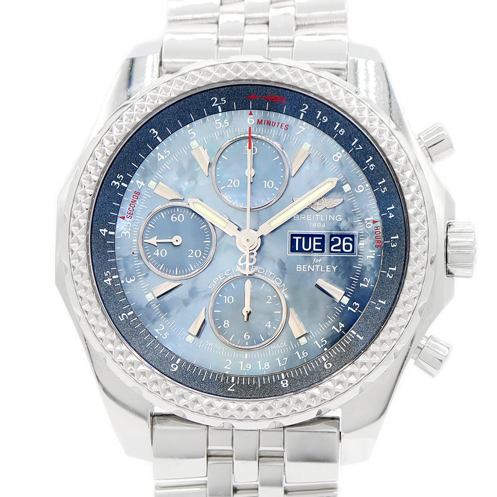 BREITLING Breitling Chrono Mat 44 AB01116 200m Waterproof Japan Limited 400 Chronograph Date Blue Shell SS Stainless Steel Automatic Wind [6 months warranty] [Watch] [Used]