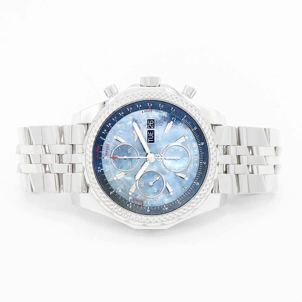 BREITLING Breitling Chrono Mat 44 AB01116 200m Waterproof Japan Limited 400 Chronograph Date Blue Shell SS Stainless Steel Automatic Wind [6 months warranty] [Watch] [Used]