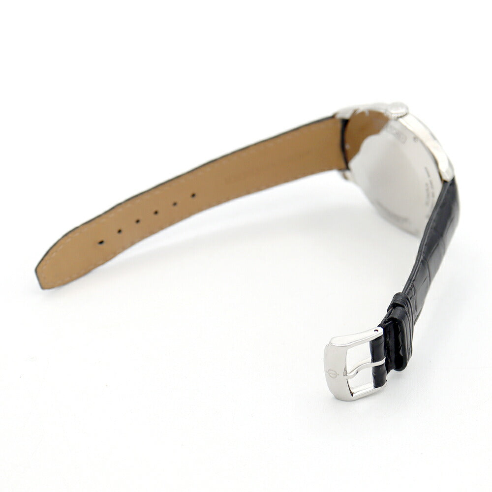 電池交換済 BAUME＆MERCIER ボーム&メルシェ クリフトン M0A10420 デイト 50m防水 青 ブルー SS ステンレス 純正ベルト 純正尾錠 メンズ クォーツ【6ヶ月保証】【腕時計】【中古】