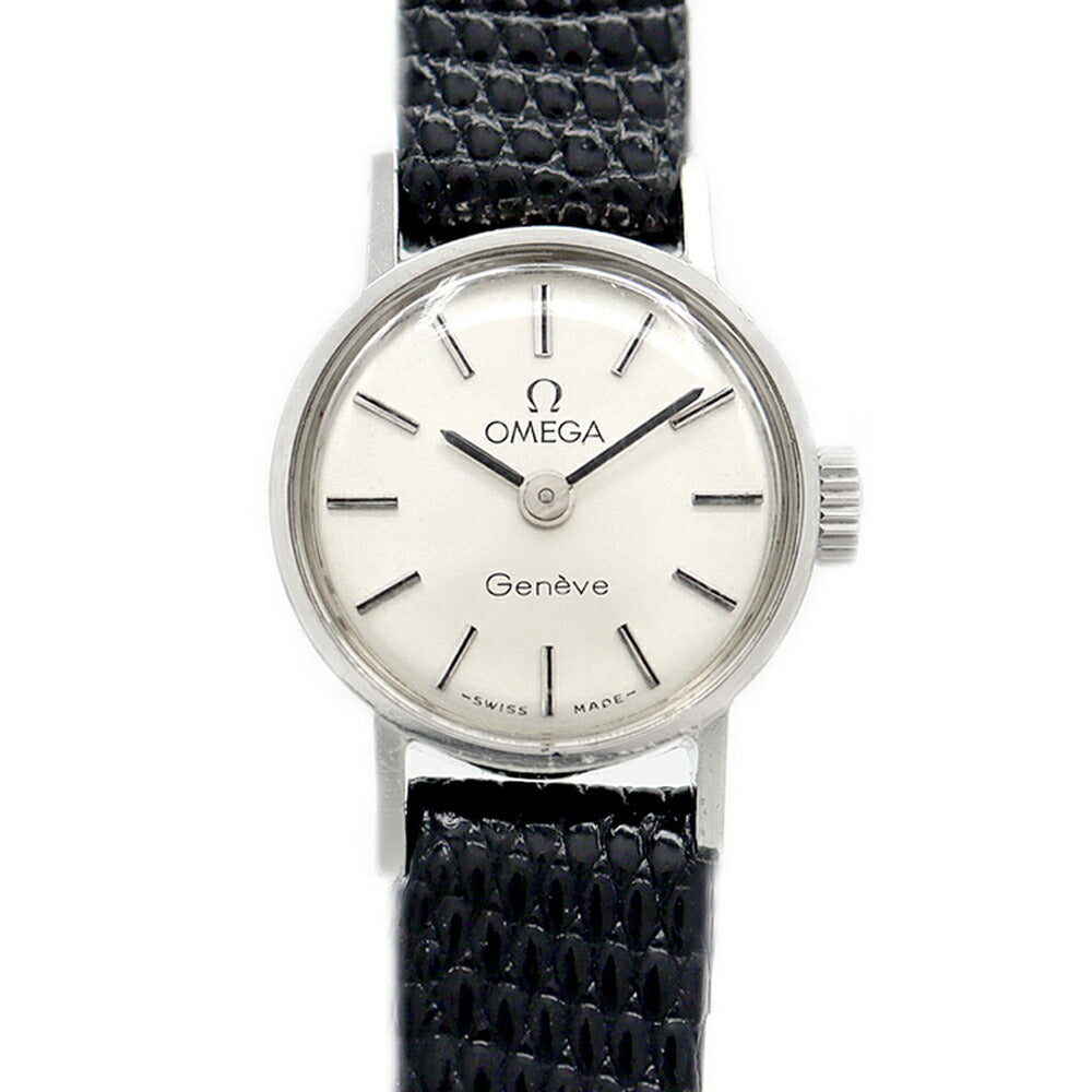 OMEGA オメガ Geneve ジュネーブ 511.0388 Cal.485 17石 シルバー SS ステンレス 純正尾錠 レディース 手巻き アンティーク ヴィンテージ【腕時計】【中古】