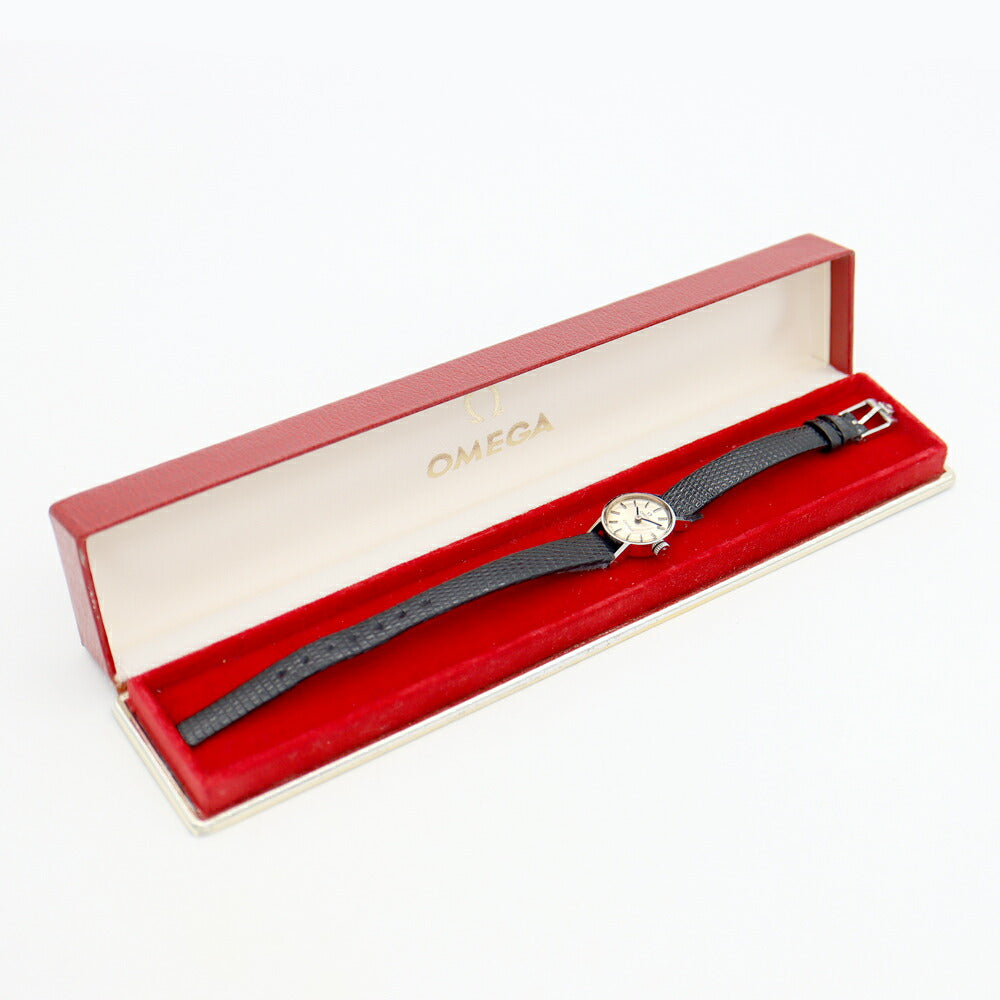 OMEGA オメガ Geneve ジュネーブ 511.0388 Cal.485 17石 シルバー SS ステンレス 純正尾錠 レディース 手巻き アンティーク ヴィンテージ【腕時計】【中古】