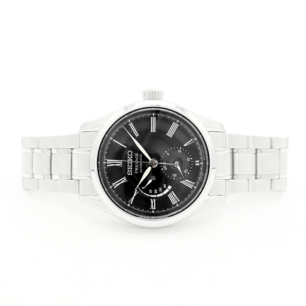 SEIKO Presage 6R27-00L0 Small Second Power Reserve Back Sketch Black SS Stainless Steel Men's Automatic Winding [6 Month Warranty] [Watch] [Used]