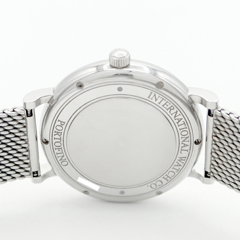 IWC インターナショナルウォッチカンパニー ポートフィノ オートマティック IW356507 デイト 30m防水 シルバー SS ステンレス メンズ 自動巻き【6ヶ月保証】【腕時計】【中古】