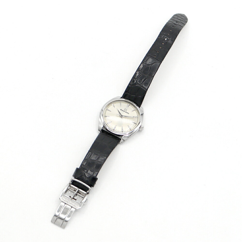 電池交換済 SEIKO セイコー GS グランドセイコー エレガンス SBGX331 9F61-0AH0 シルバー SS ステンレス 純正ベルト 純正バックル尾錠 メンズ クォーツ【6ヶ月保証】【腕時計】【中古】