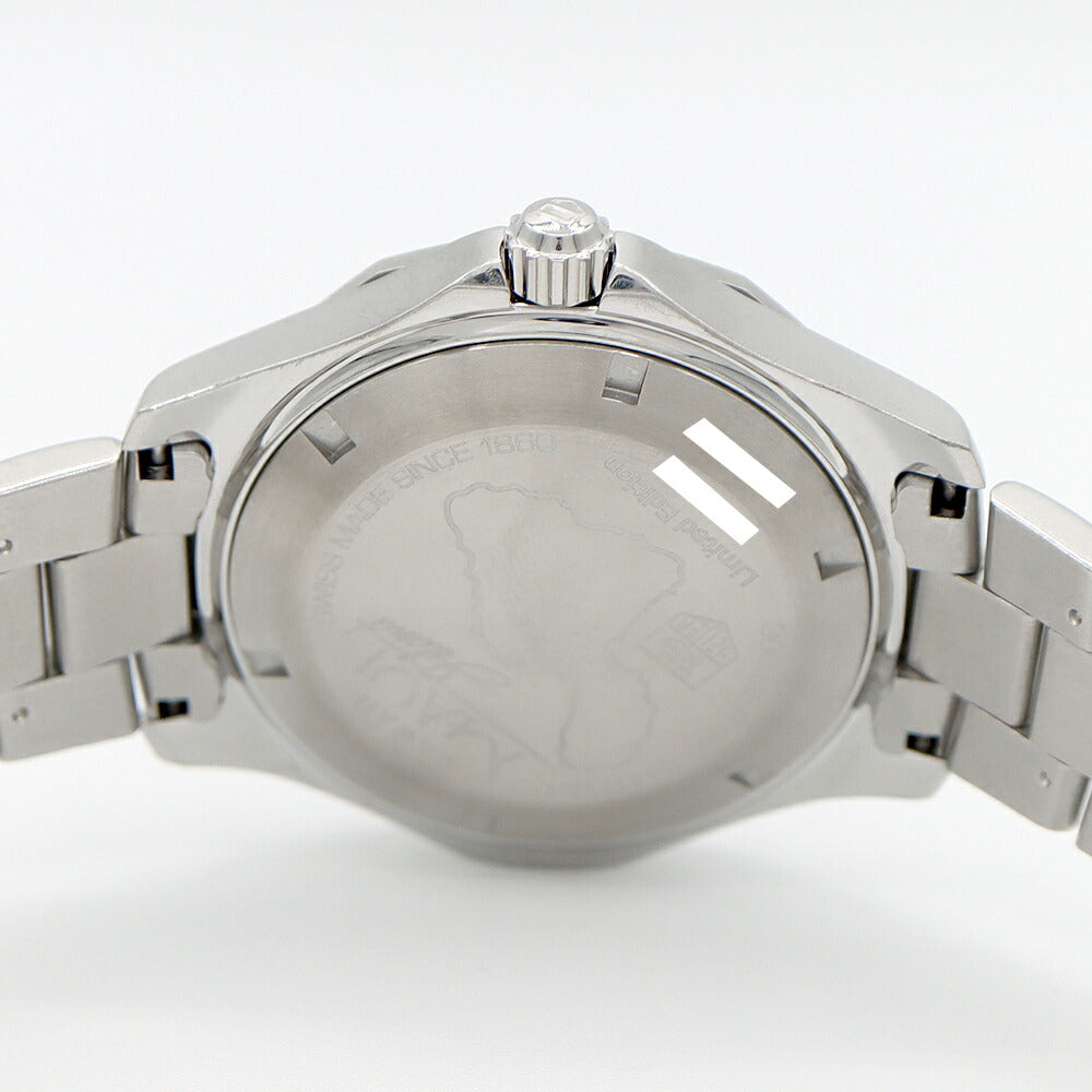 内部点検済 TAG Heuer タグホイヤー アクアレーサー マウイ島 700本限定 WAF2012 BA0818 300m防水 デイデイト ブラックシェル SS ステンレス メンズ 自動巻き【6ヶ月保証】【腕時計】【中古】