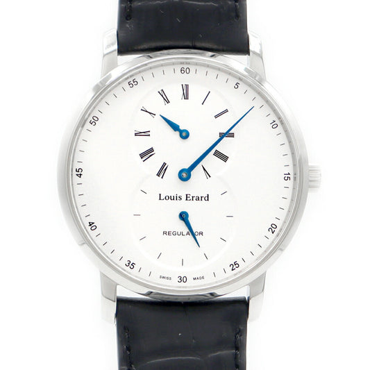 Louis Erard ルイエラール エクセレンス レギュレーター LE50232AA01BDC29 白 ホワイト SS ステンレス 純正ベルト 純正尾錠 メンズ 手巻き【6ヶ月保証】【腕時計】【中古】
