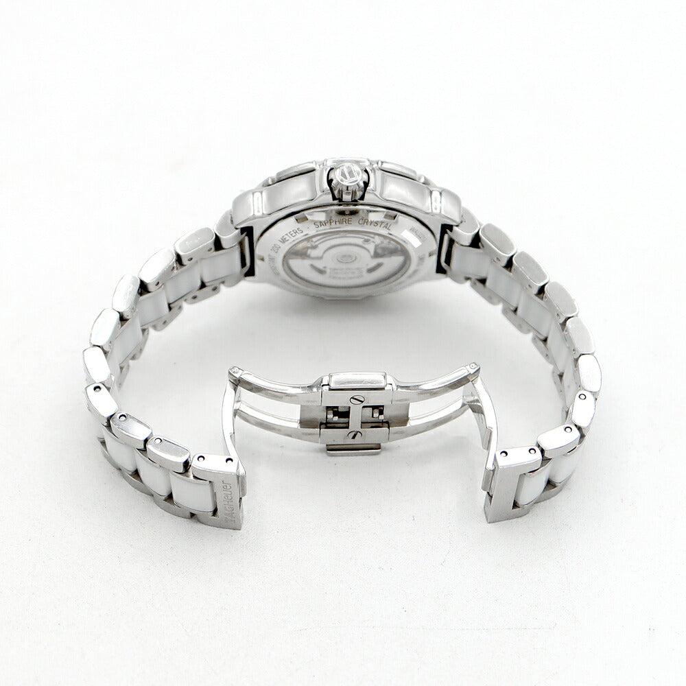 内部点検済 TAG Heuer タグホイヤー フォーミュラ1 ダイヤベゼル WAU2213 ダイヤモンド 11Pダイヤ 200m防水 デイト 白 ホワイト CE セラミック SS ステンレス レディース 自動巻き フォーミュラー1【6ヶ月保証】【腕時計】【中古】