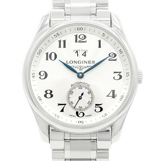 LONGINES ロンジン マスターコレクション L2.676.4 ビッグデイト スモールセコンド 裏スケ シルバー SS ステンレス メンズ 自動巻き【6ヶ月保証】【腕時計】【中古】