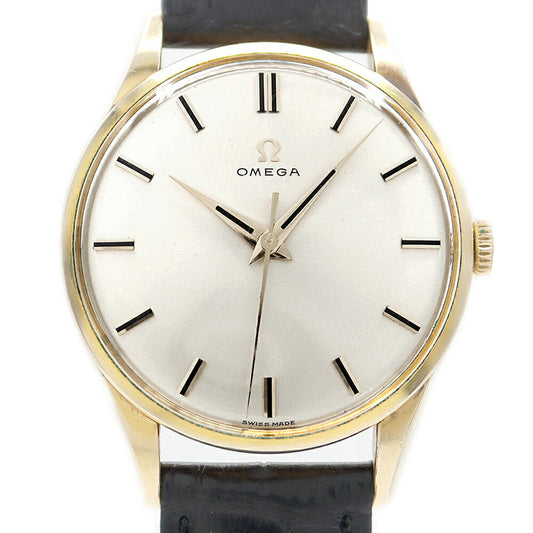 OMEGA 2810-63SC Cal.285 17 stones silver YGP yellow gold genuine buckle men's manual winding antique vintage [watch] [used]