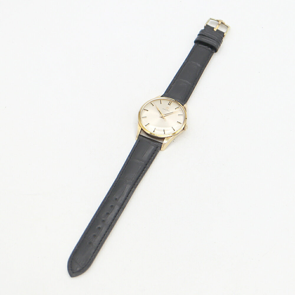 OMEGA オメガ 2810-63SC Cal.285 17石 シルバー YGP イエローゴールド 純正尾錠 メンズ 手巻き アンティーク ヴィンテージ【腕時計】【中古】