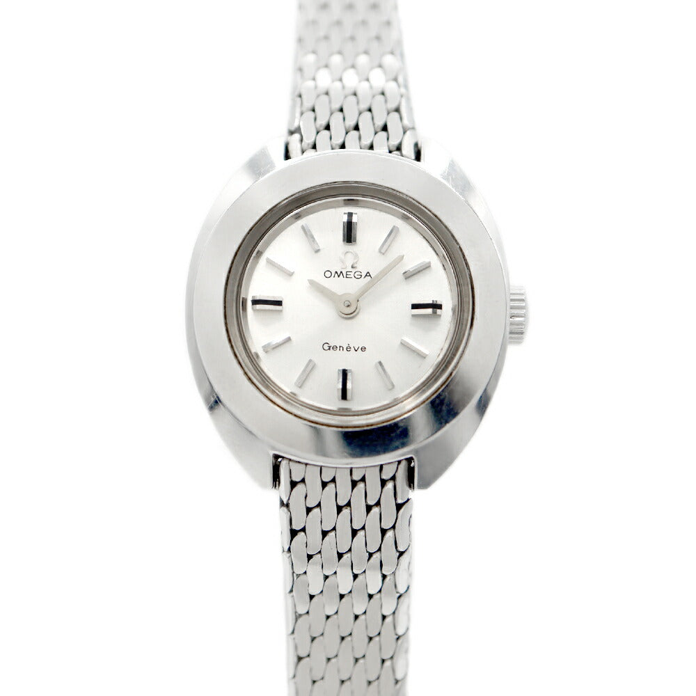 OMEGA オメガ ジュネーブ ST 515721 5321 Cal.485 17石 シルバー SS ステンレス レディース 手巻き アンティーク ヴィンテージ【腕時計】【中古】