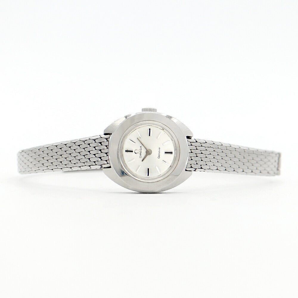 OMEGA オメガ ジュネーブ ST 515721 5321 Cal.485 17石 シルバー SS ステンレス レディース 手巻き アンティーク ヴィンテージ【腕時計】【中古】