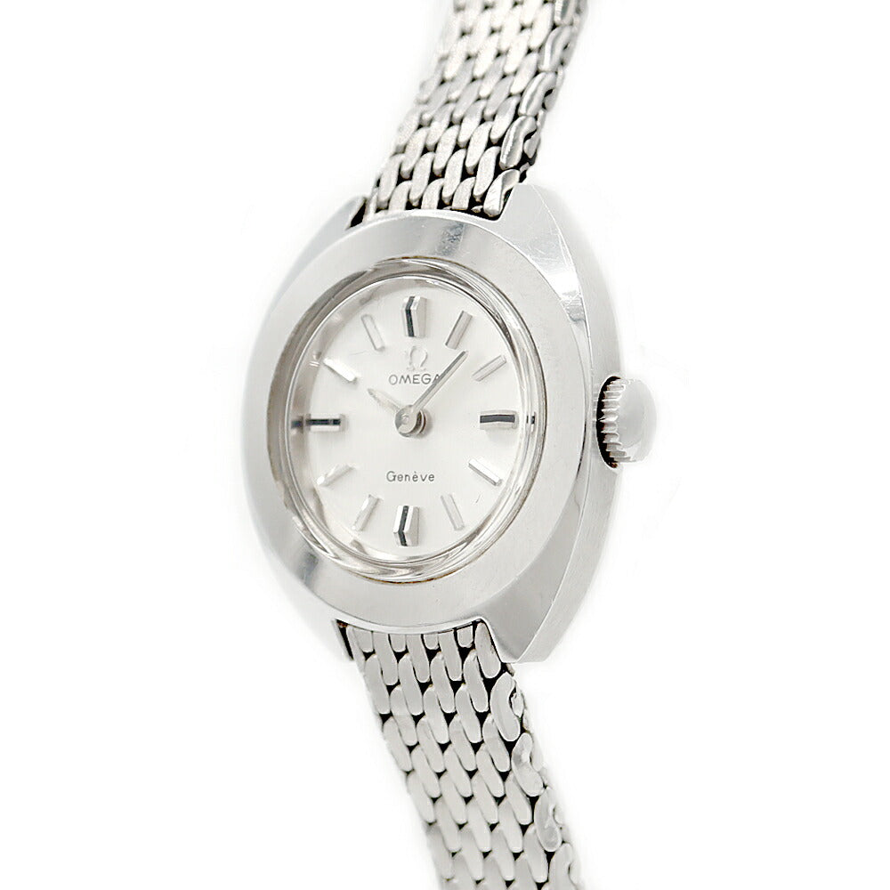 OMEGA オメガ ジュネーブ ST 515721 5321 Cal.485 17石 シルバー SS ステンレス レディース 手巻き アンティーク ヴィンテージ【腕時計】【中古】