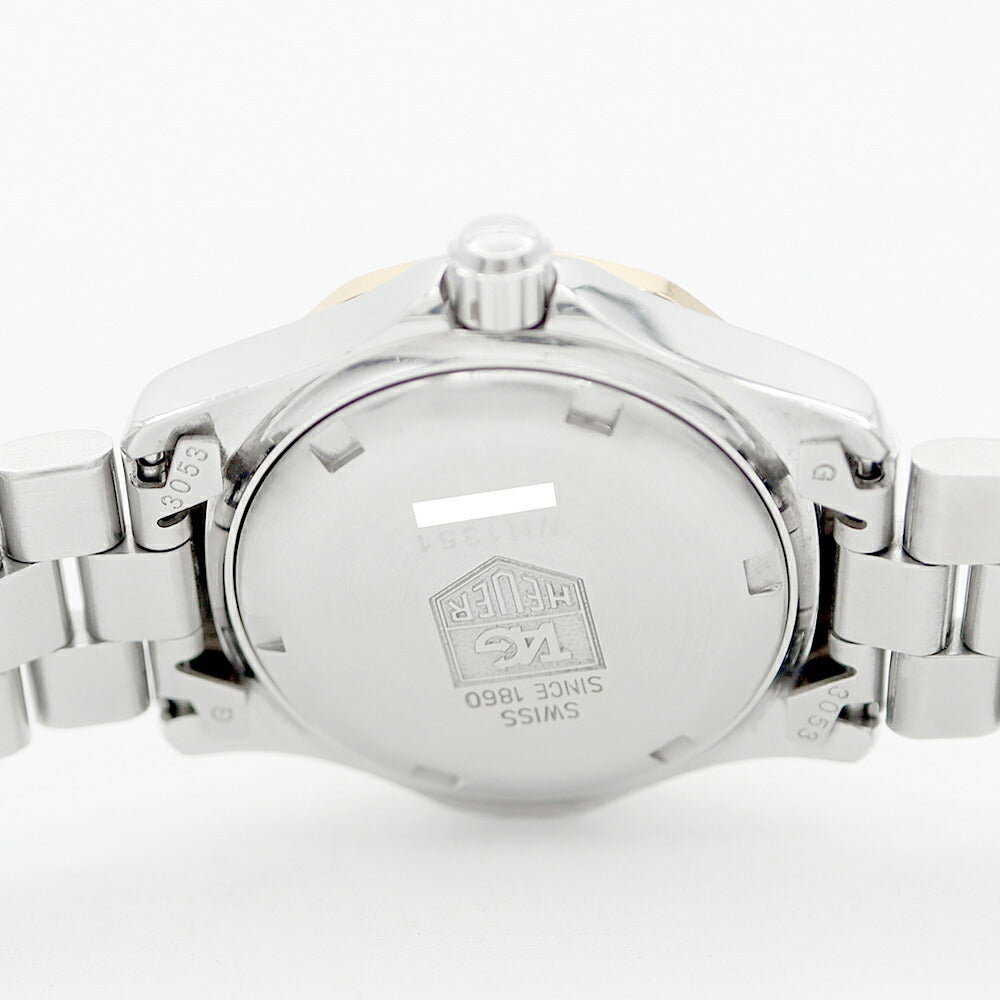 電池交換済 TAG Heuer タグホイヤー プロフェッショナル エクスクルーシブ WN1351 デイト 200m防水 グレー SS ステンレス PG ピンクゴールド レディース クォーツ【6ヶ月保証】【腕時計】【中古】