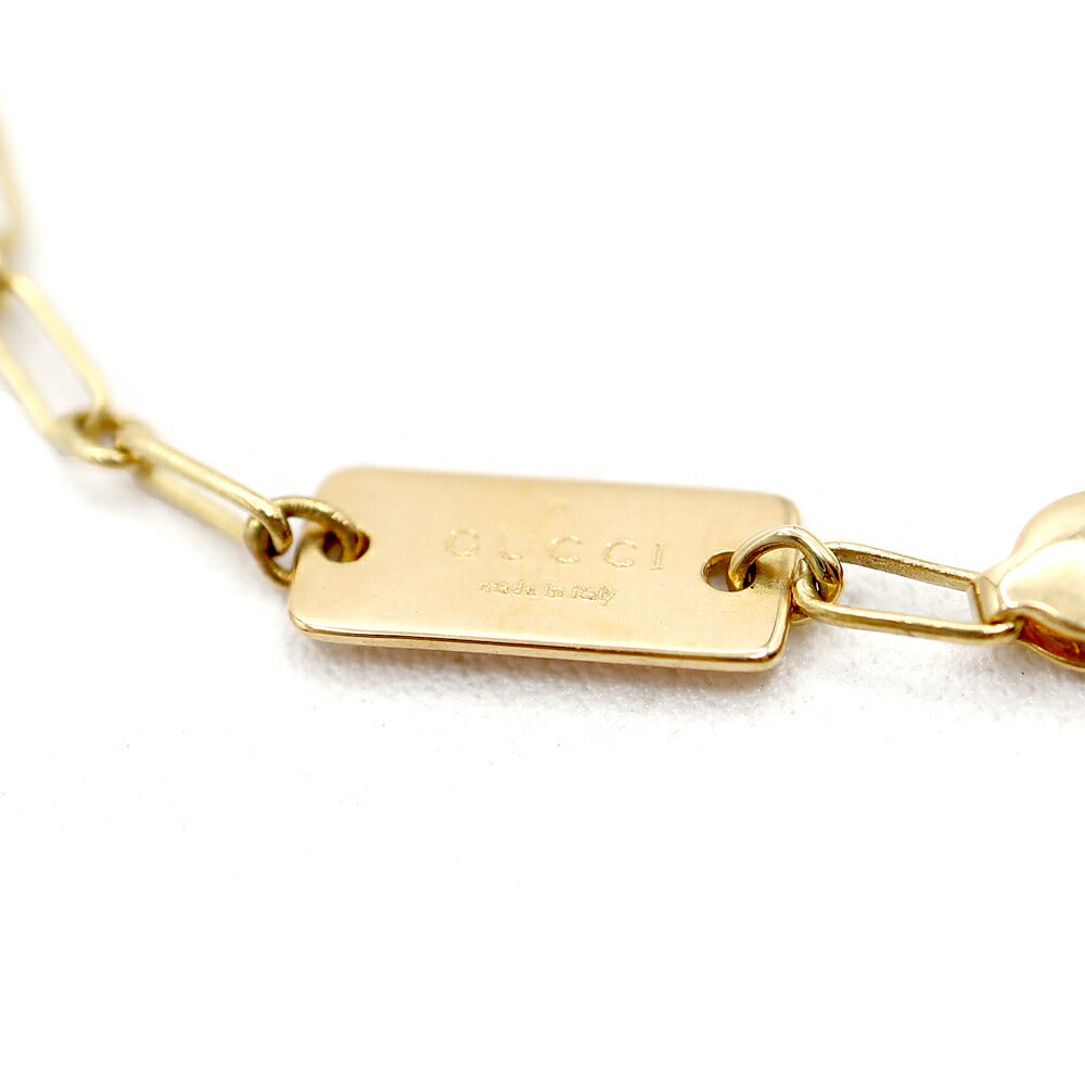 GUCCI グッチ チェーンブレスレット K18YG 750 イエローゴールド 金無垢 ブレスレット メンズ レディース【ジュエリー】【中古】