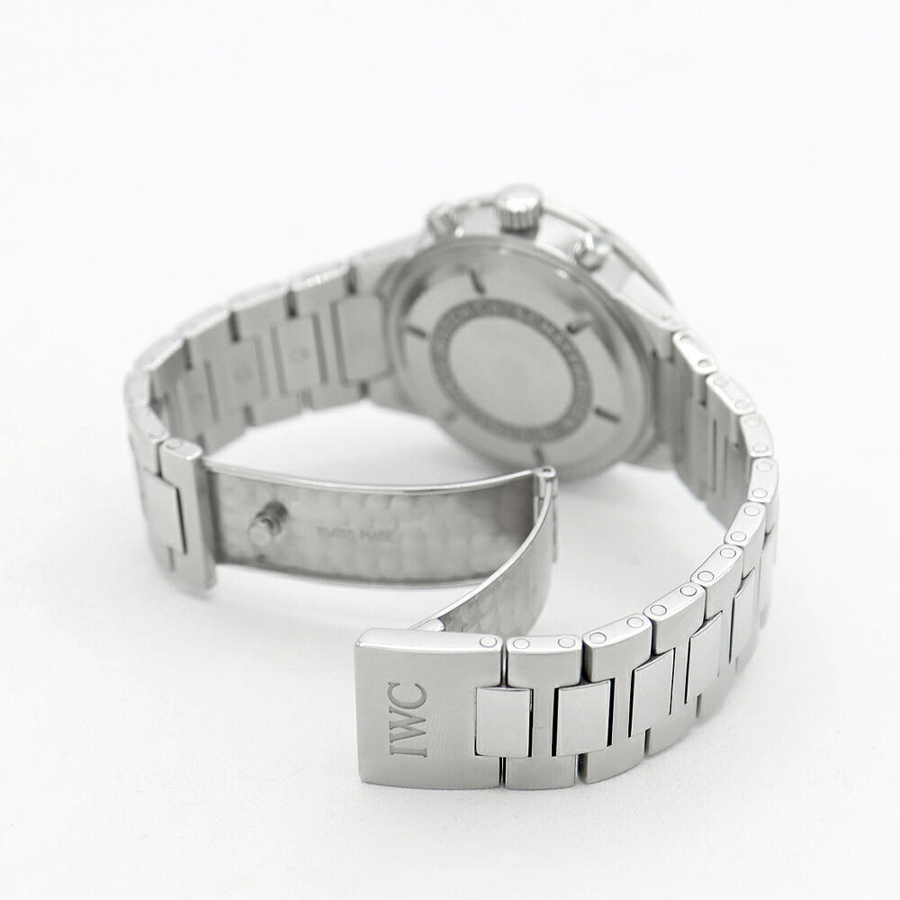 電池交換済 IWC インターナショナルウォッチカンパニー GST クロノグラフ メカニカルクォーツ IW372702 デイト 120m防水 スモールセコンド 黒 ブラック SS ステンレス メンズ クォーツ メカクォーツ【6ヶ月保証】【腕時計】【中古】