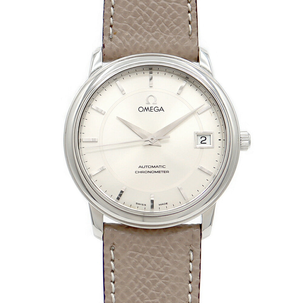 OMEGA オメガ DeVille デビル プレステージ 4800.31.01 デイト クロノメーター シルバー SS ステンレス 純正尾錠 メンズ 自動巻き デヴィル【6ヶ月保証】【腕時計】【中古】