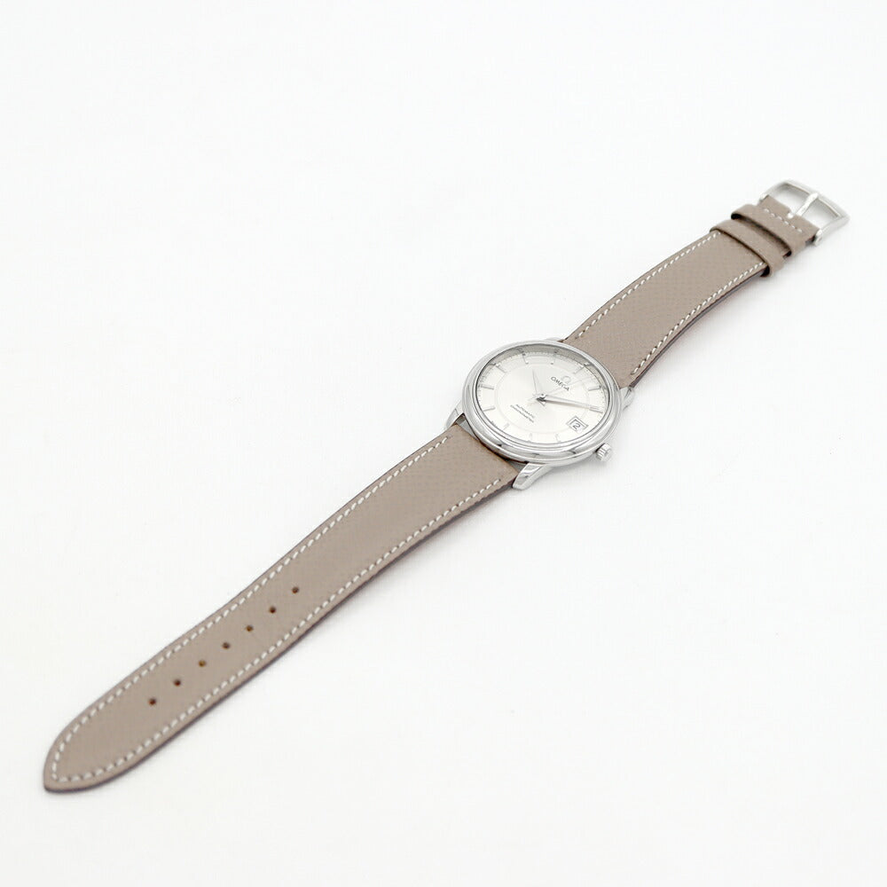OMEGA オメガ DeVille デビル プレステージ 4800.31.01 デイト クロノメーター シルバー SS ステンレス 純正尾錠 メンズ 自動巻き デヴィル【6ヶ月保証】【腕時計】【中古】