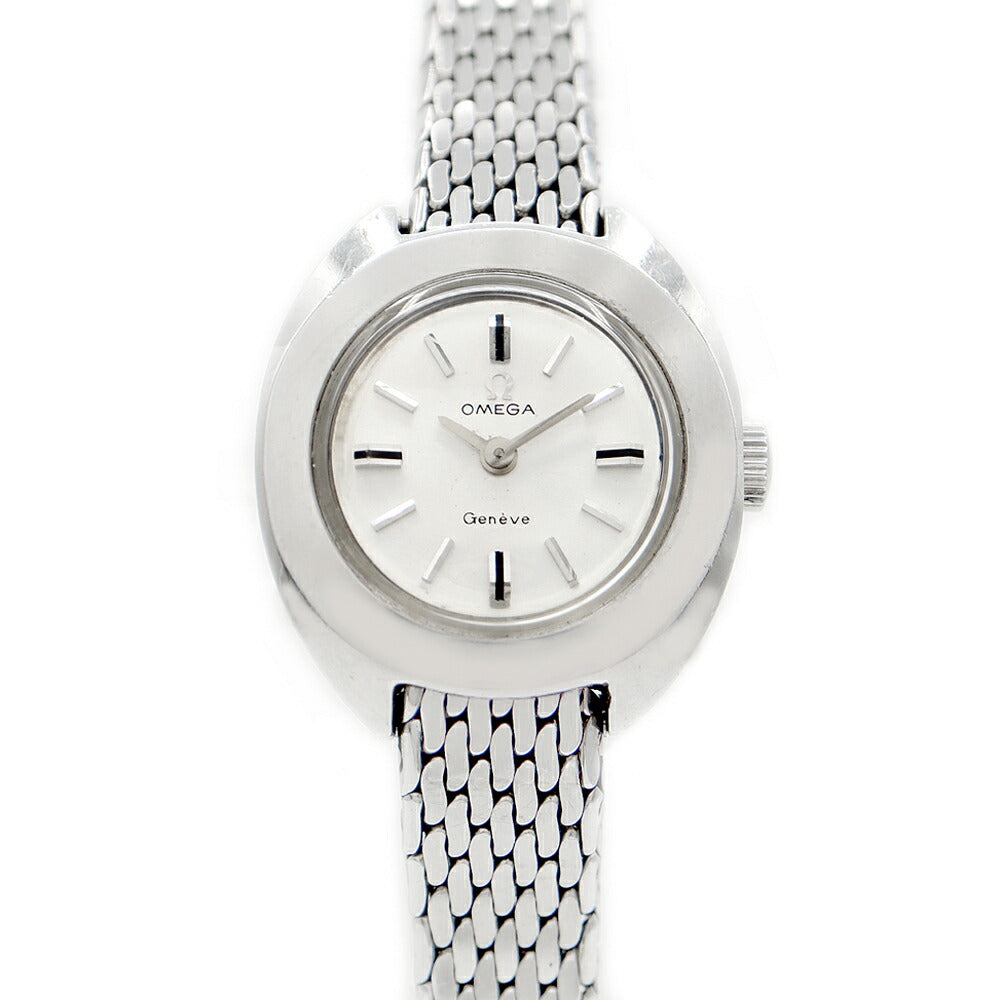 OMEGA オメガ ジュネーブ ST 515.721 5321 Cal.485 17石 シルバー SS ステンレス レディース 手巻き アンティーク ヴィンテージ【腕時計】【中古】