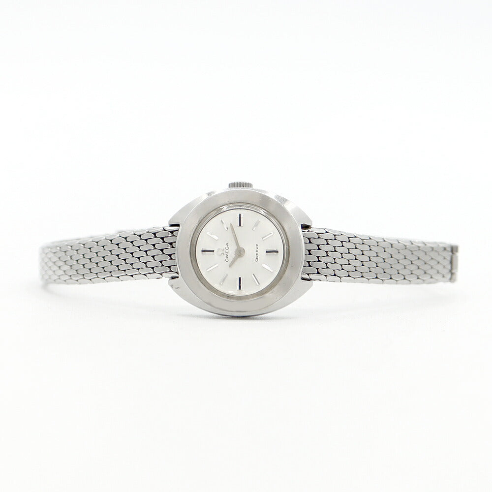 OMEGA オメガ ジュネーブ ST 515.721 5321 Cal.485 17石 シルバー SS ステンレス レディース 手巻き アンティーク ヴィンテージ【腕時計】【中古】