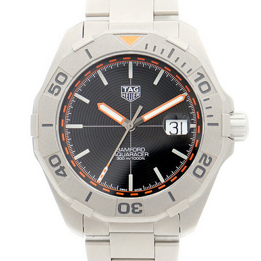 Internally inspected TAG Heuer Aquaracer Bamford Limited Edition World Limited 1500 pieces WAY208F BF0638 Date 300m Water Resistant Black Black Ti Titanium Men's Automatic Winding [6 Month Warranty] [Watch] [Used]