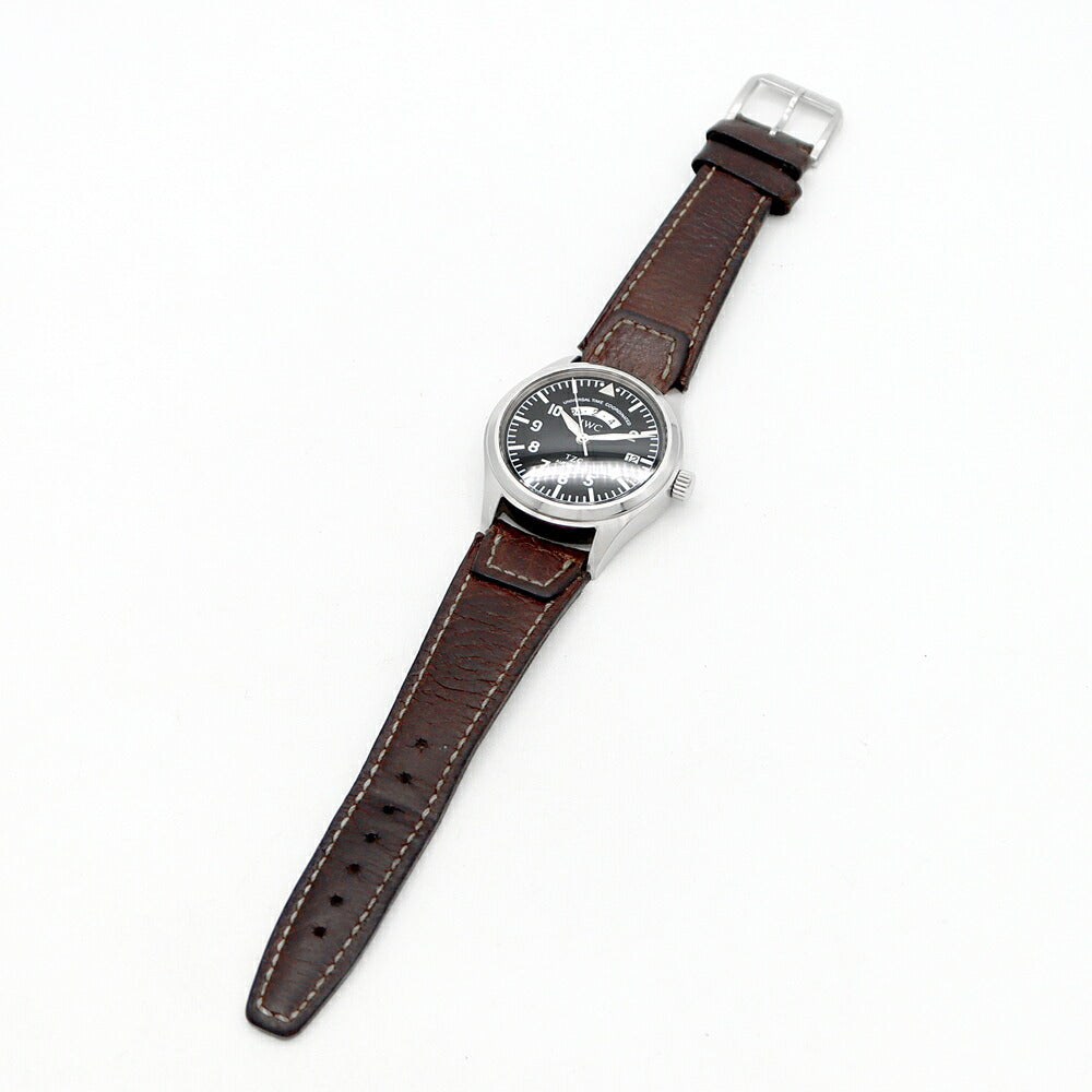 IWC インターナショナルウォッチカンパニー フリーガー UTC IW325101 デイト 黒 ブラック SS ステンレス 純正ベルト 純正尾錠 メンズ 自動巻き【6ヶ月保証】【腕時計】【中古】