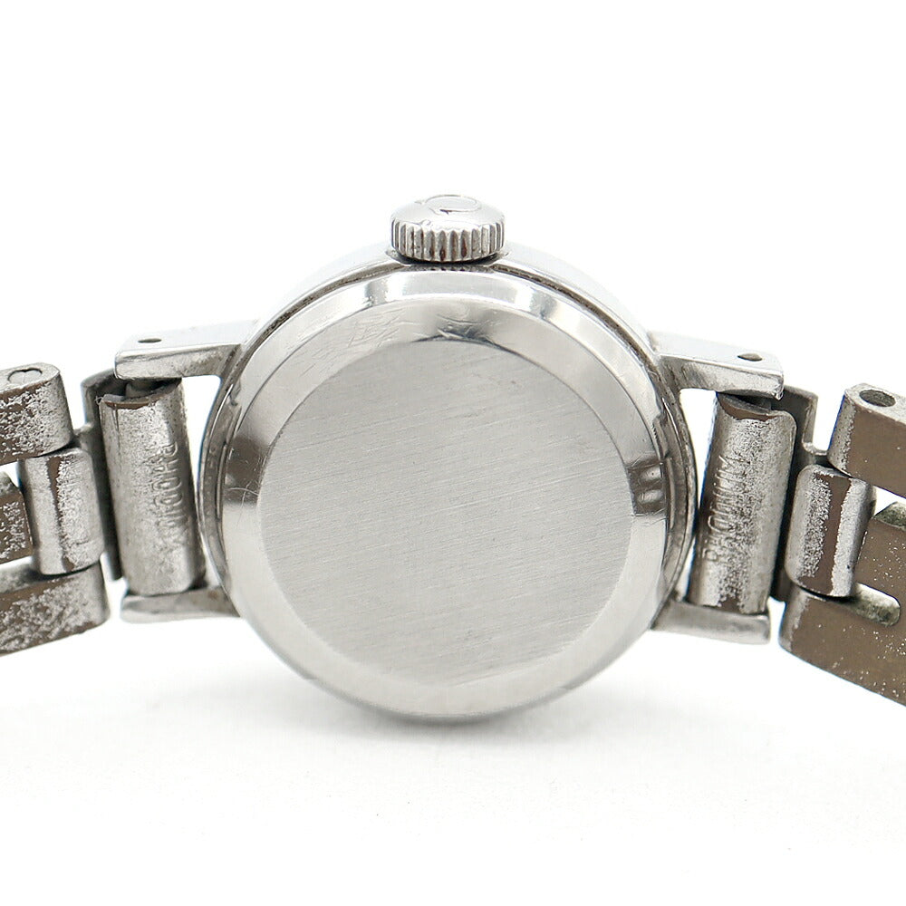 OMEGA DeVille 551.038 Cal.661 24 stones cut glass silver SS stainless steel ladies automatic winding DeVille antique vintage [watch] [used]