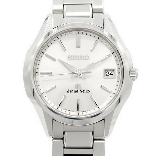 電池交換済 SEIKO セイコー グランドセイコー GS 9F82-0AD0 SBGV013 デイト シルバー SS ステンレス メンズ クォーツ【6ヶ月保証】【腕時計】【中古】