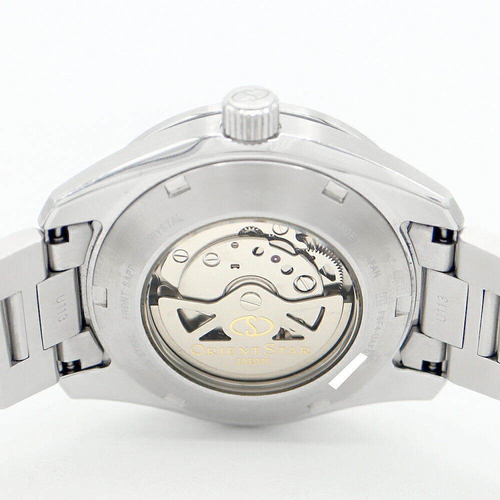 ORIENT STAR オリエントスター アバンギャルドスケルトン F6F4-UAF0 RK-AV0A02S スモールセコンド パワーリザーブ 裏スケ シルバー SS ステンレス メンズ 自動巻き【6ヶ月保証】【腕時計】【中古】