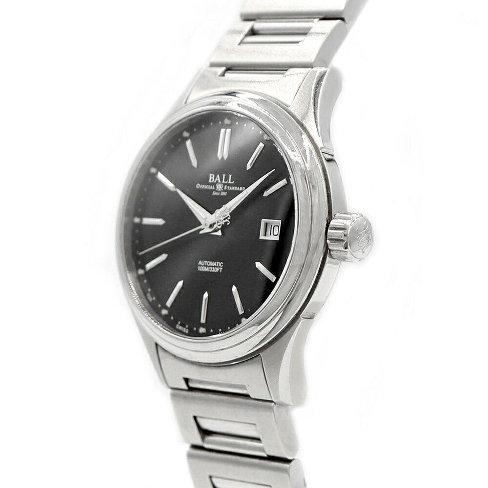 BALL ボール ウォッチ ファイヤーマン クラシック 40mm NM2098C-SJ-BK デイト 100m防水 黒 ブラック SS ステンレス メンズ 自動巻き【6ヶ月保証】【腕時計】【中古】