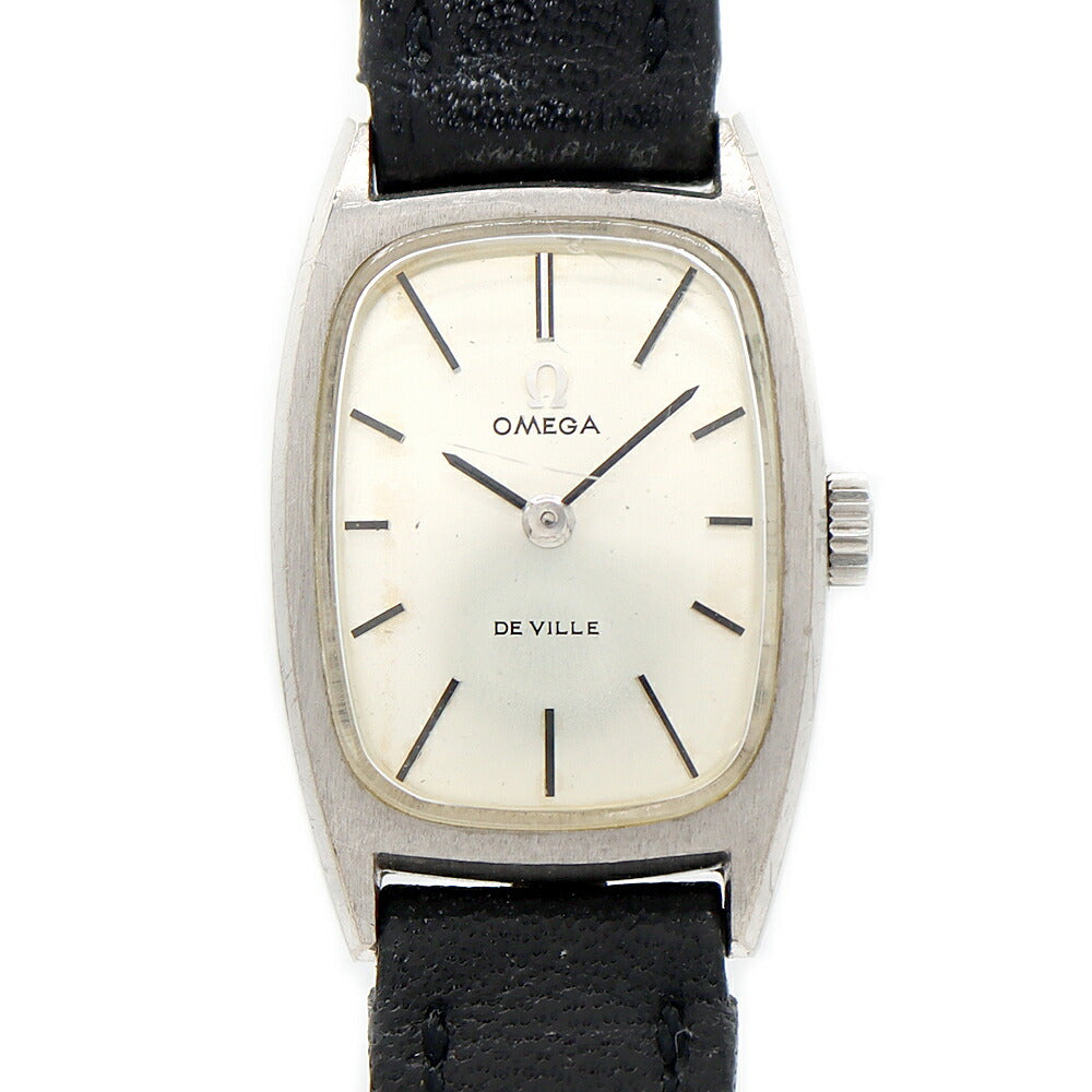 OMEGA Omega De Ville BF511.5526 Cal.485 17 stones Silver SS Stainless steel Genuine buckle Ladies Manual winding Antique Vintage De Ville [Watch] [Used]