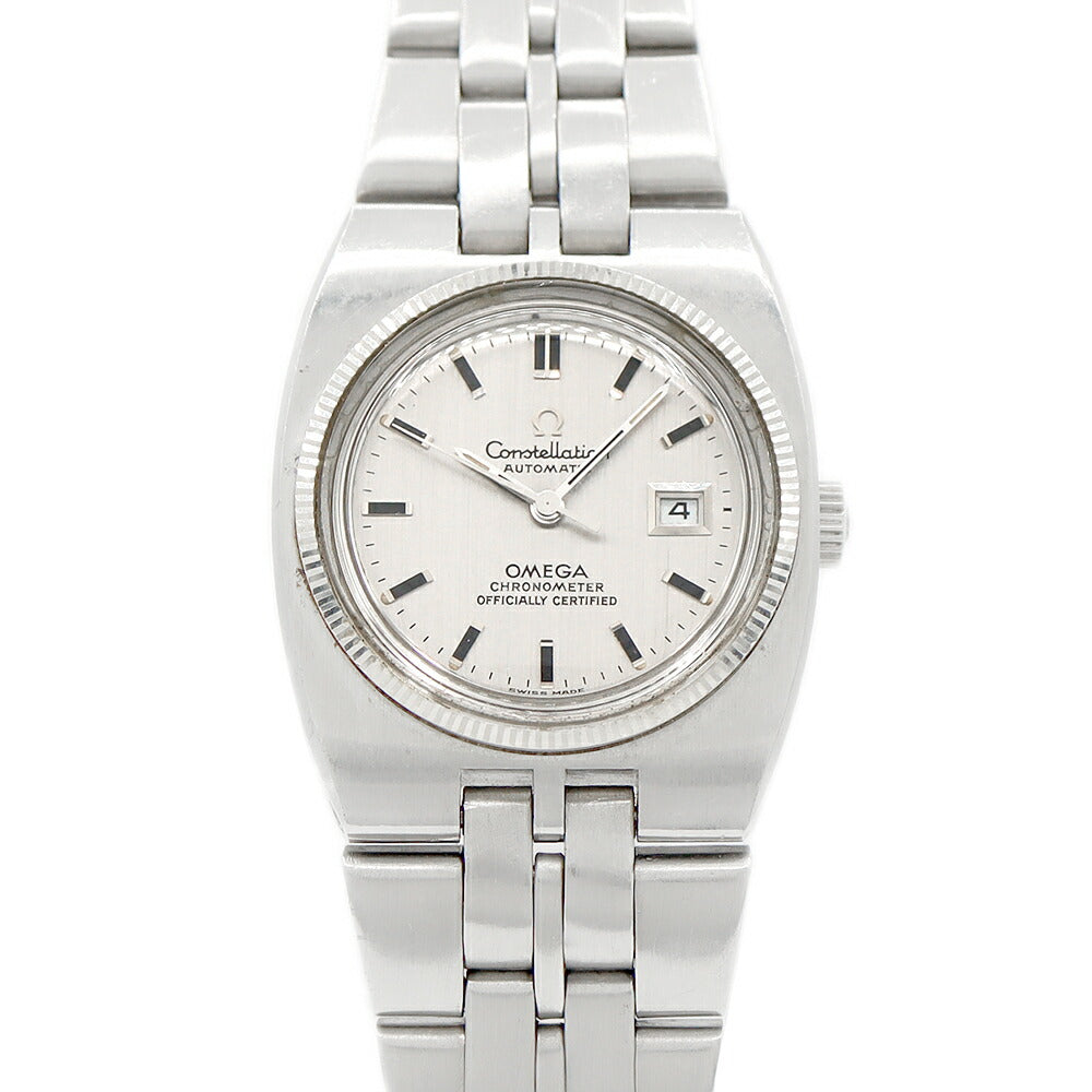 OMEGA オメガ コンステレーション クロノメーター 768.803 Cal.682 24石 デイト シルバー WGベゼル SS ステンレス レディース 自動巻き アンティーク ヴィンテージ【腕時計】【中古】
