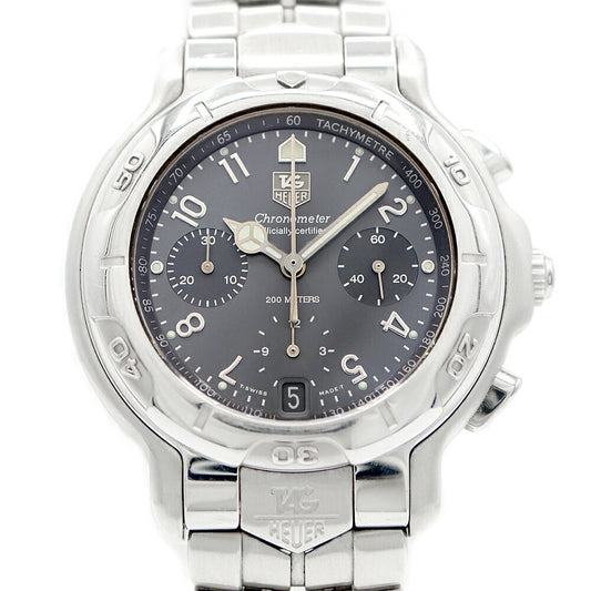 TAG Heuer Tag Heuer 6000 Series CH5112 Chronograph Date 200m Water Resistant Small Second Gray SS Stainless Steel Men's Automatic Winding [6 Month Warranty] [Watch] [Used]