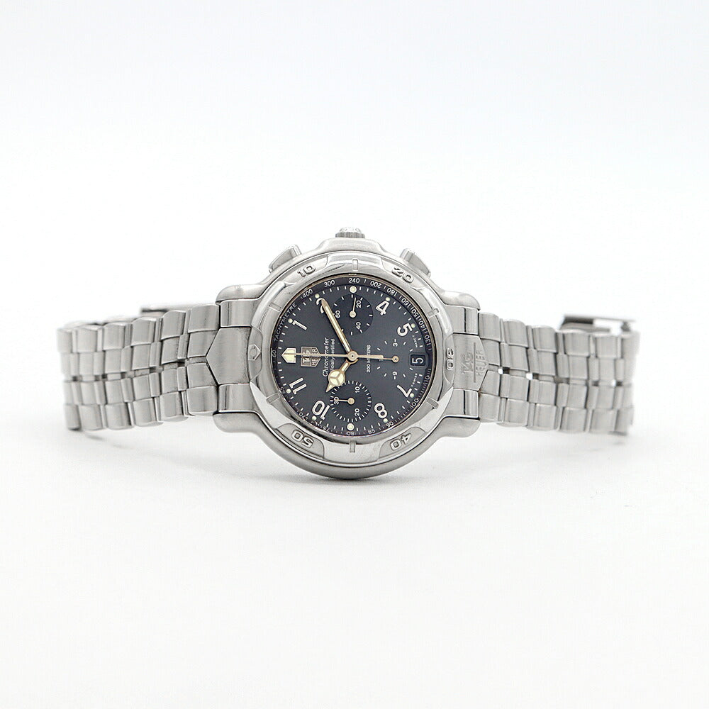 TAG Heuer タグホイヤー 6000シリーズ CH5112 クロノグラフ デイト 200m防水 スモールセコンド グレー SS ステンレス メンズ 自動巻き【6ヶ月保証】【腕時計】【中古】