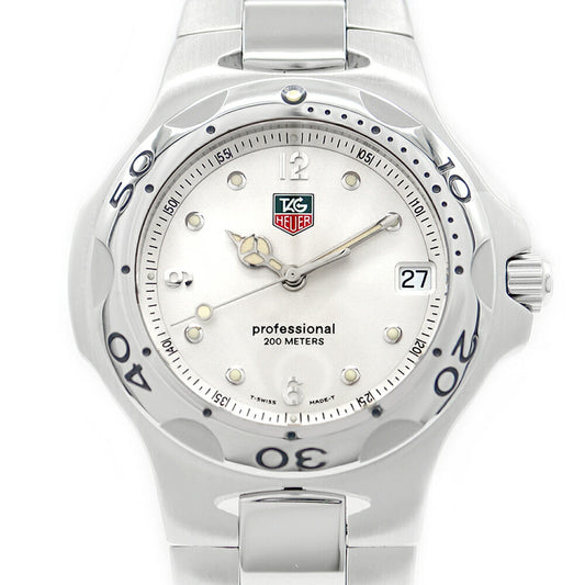電池交換済 TAG Heuer タグホイヤー キリウム WL1114 デイト 200m防水 シルバー SS ステンレス メンズ クォーツ【6ヶ月保証】【腕時計】【中古】