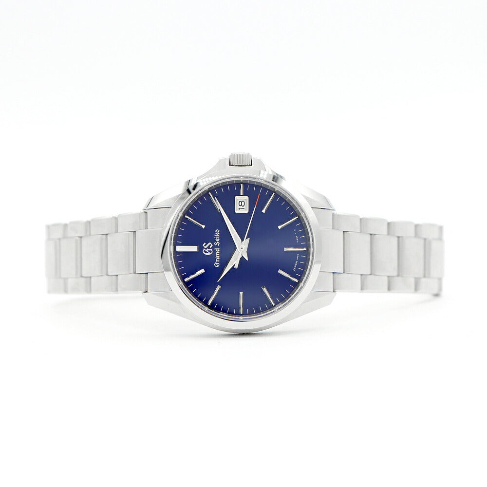 電池交換済 SEIKO セイコー GS グランドセイコー 9F62-0AG0 デイト 100m防水 青 ブルー SS ステンレス メンズ クォーツ【6ヶ月保証】【腕時計】【中古】