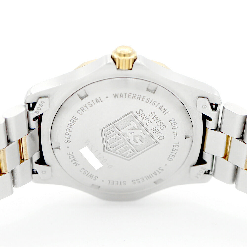 電池交換済 TAG Heuer タグホイヤー プロフェッショナル 2000 クラシック WK1120 デイト 200m防水 シルバー SS ステンレス YGP イエローゴールド コンビ メンズ クォーツ【6ヶ月保証】【腕時計】【中古】