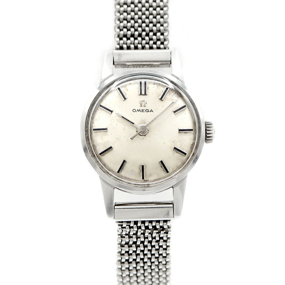 OMEGA オメガ 2843 61 Cal.252 17石 シルバー SS ステンレス レディース 手巻き アンティーク ヴィンテージ【腕時計】【中古】