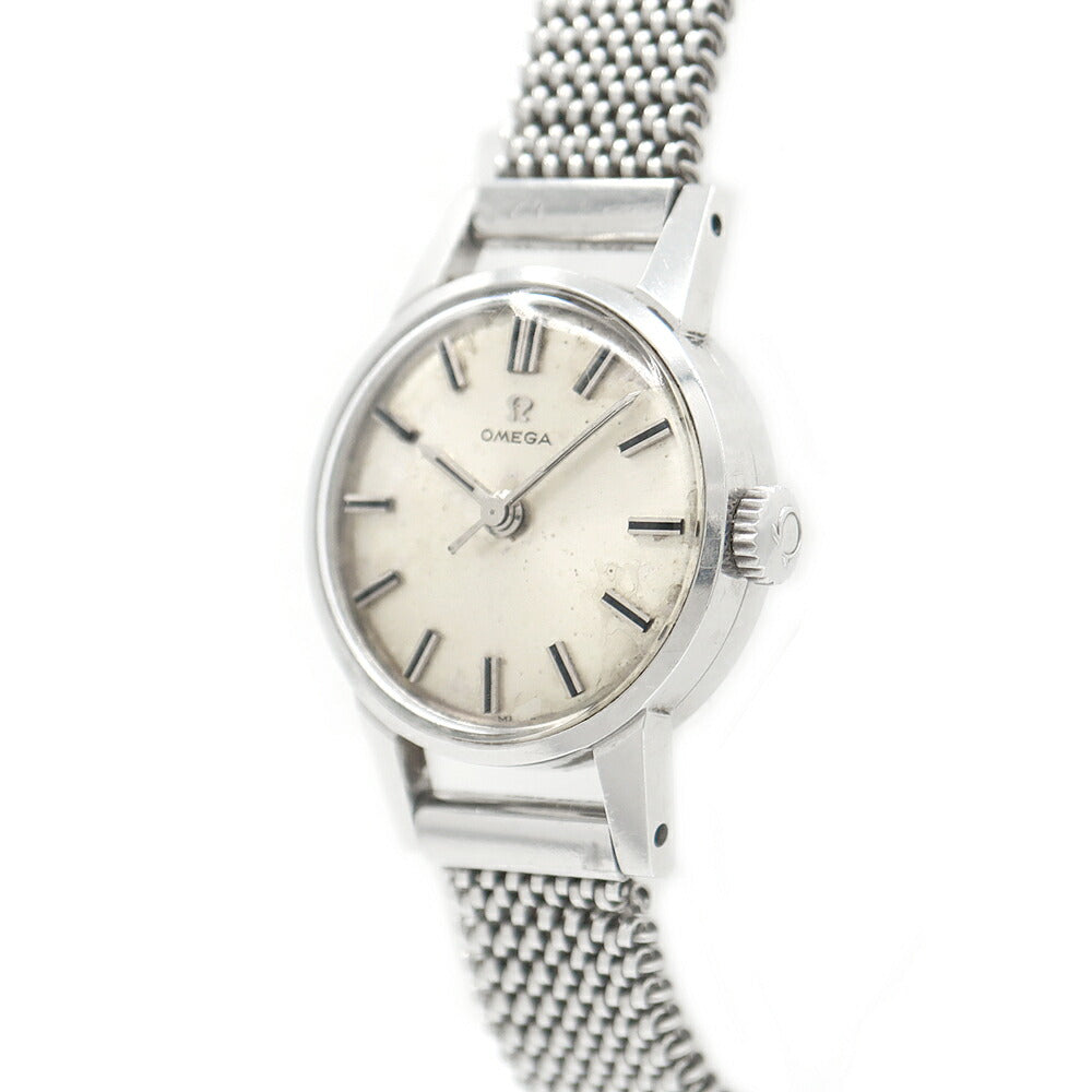 OMEGA オメガ 2843 61 Cal.252 17石 シルバー SS ステンレス レディース 手巻き アンティーク ヴィンテージ【腕時計】【中古】