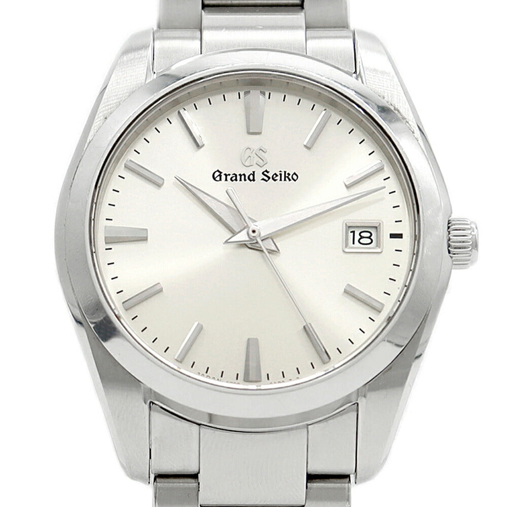 電池交換済 SEIKO セイコー GS グランドセイコー ヘリテージコレクション 9F62-0AB0 デイト 100m防水 シルバー SS ステンレス メンズ クォーツ【6ヶ月保証】【腕時計】【中古】