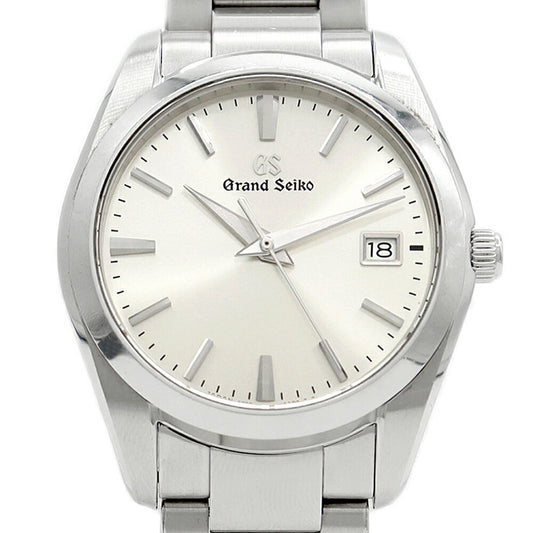 Battery replaced SEIKO GS Grand Seiko Heritage Collection 9F62-0AB0 Date 100m Water Resistant Silver SS Stainless Steel Men's Quartz [6 Month Warranty] [Watch] [Used]