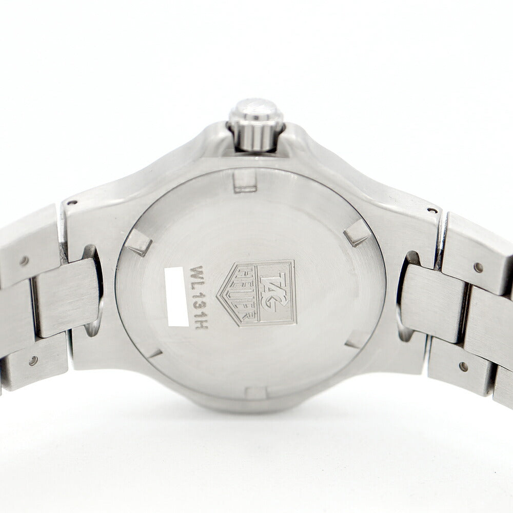 電池交換済 TAG Heuer タグホイヤー キリウム WL131H 200m防水 デイト 青 ブルー シェル SS ステンレス レディース クォーツ【6ヶ月保証】【腕時計】【中古】