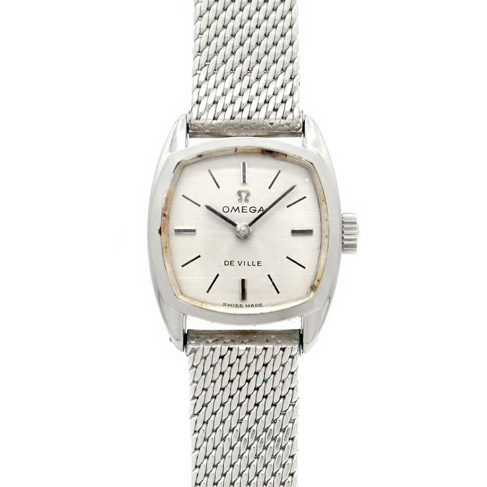 OMEGA オメガ DeVille デビル Cal. 石 . シルバー SS ステンレス レディース 手巻き デヴィル アンティーク ヴィンテージ【腕時計】【中古】